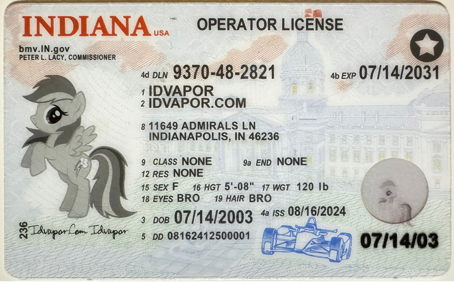 Indiana Fake ID